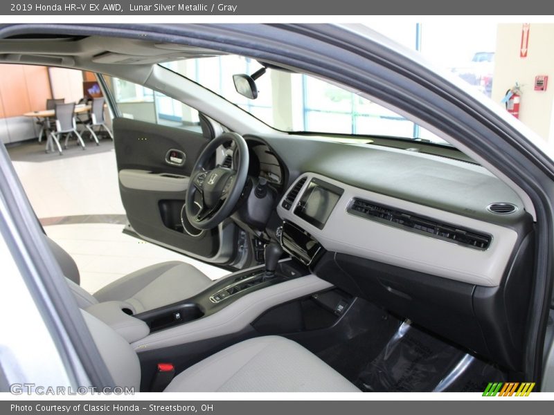 Lunar Silver Metallic / Gray 2019 Honda HR-V EX AWD