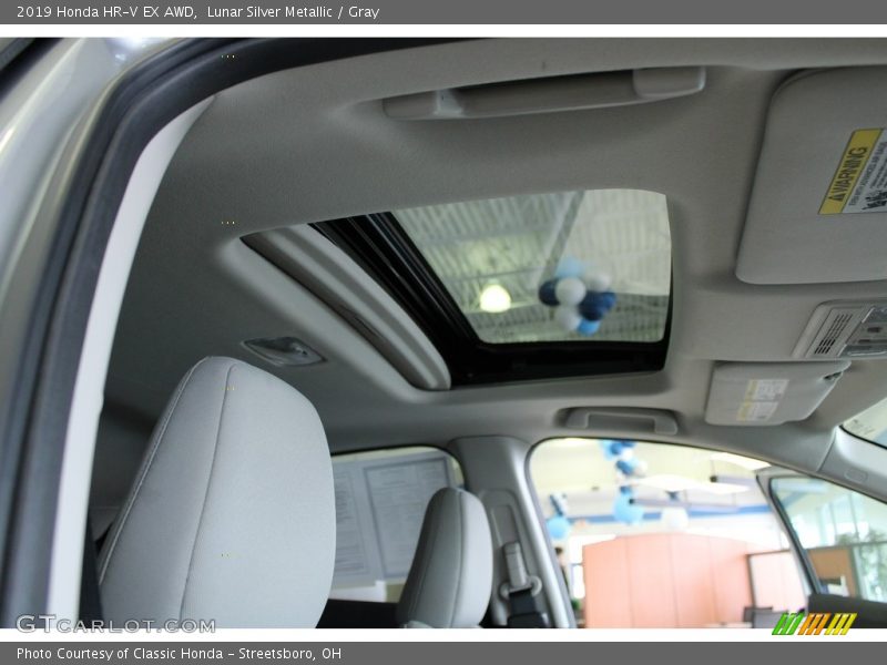 Lunar Silver Metallic / Gray 2019 Honda HR-V EX AWD