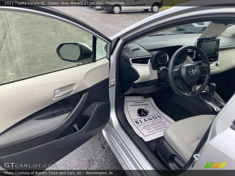 Front Seat of 2021 Corolla LE