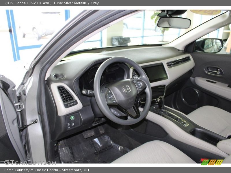 Lunar Silver Metallic / Gray 2019 Honda HR-V EX AWD