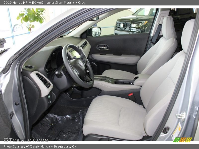 Lunar Silver Metallic / Gray 2019 Honda HR-V EX AWD