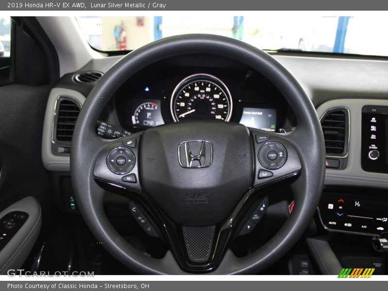 Lunar Silver Metallic / Gray 2019 Honda HR-V EX AWD