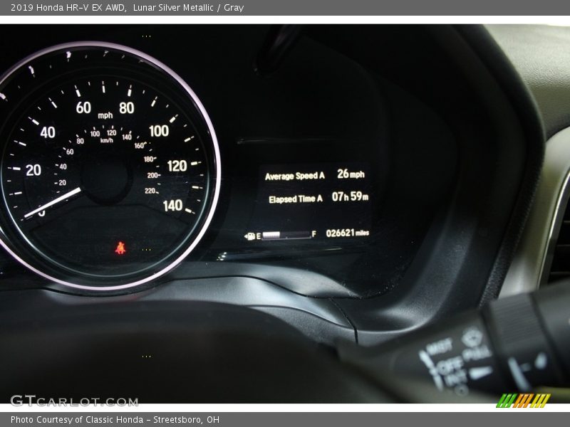 Lunar Silver Metallic / Gray 2019 Honda HR-V EX AWD