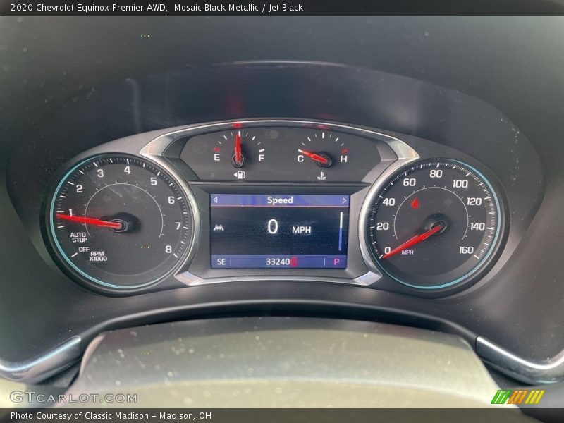 Mosaic Black Metallic / Jet Black 2020 Chevrolet Equinox Premier AWD