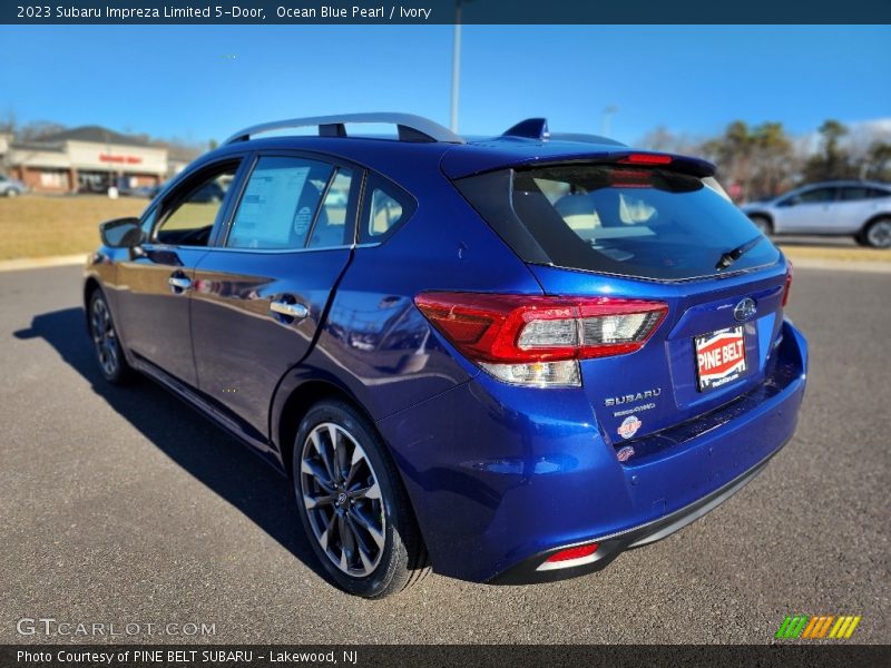 Ocean Blue Pearl / Ivory 2023 Subaru Impreza Limited 5-Door