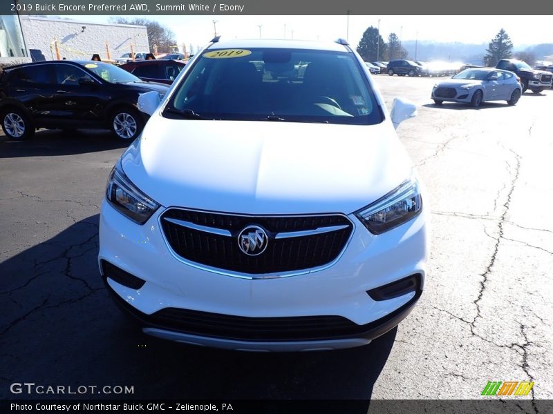 Summit White / Ebony 2019 Buick Encore Preferred AWD