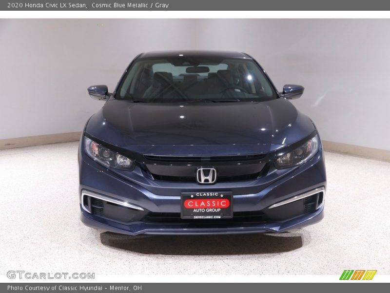 Cosmic Blue Metallic / Gray 2020 Honda Civic LX Sedan