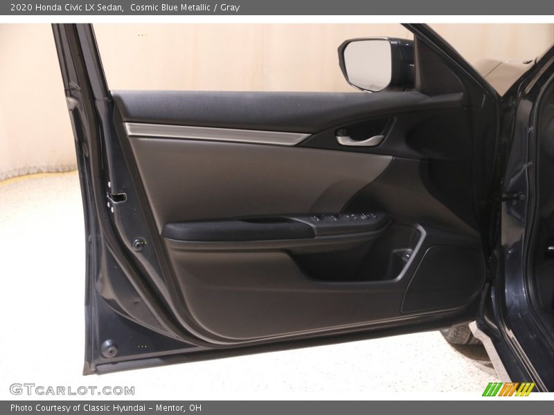 Cosmic Blue Metallic / Gray 2020 Honda Civic LX Sedan