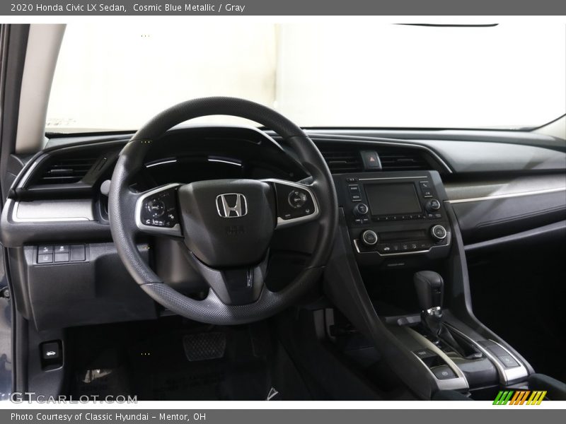 Cosmic Blue Metallic / Gray 2020 Honda Civic LX Sedan