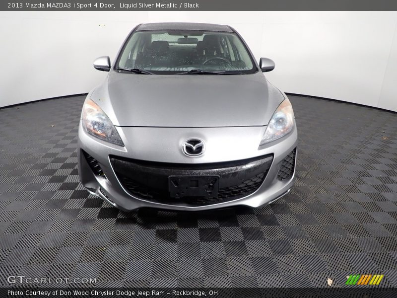 Liquid Silver Metallic / Black 2013 Mazda MAZDA3 i Sport 4 Door