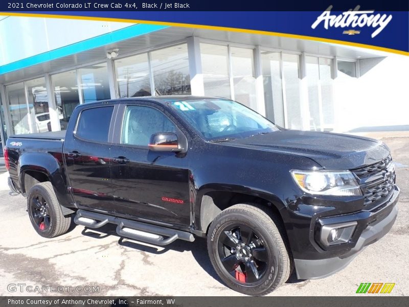 Black / Jet Black 2021 Chevrolet Colorado LT Crew Cab 4x4