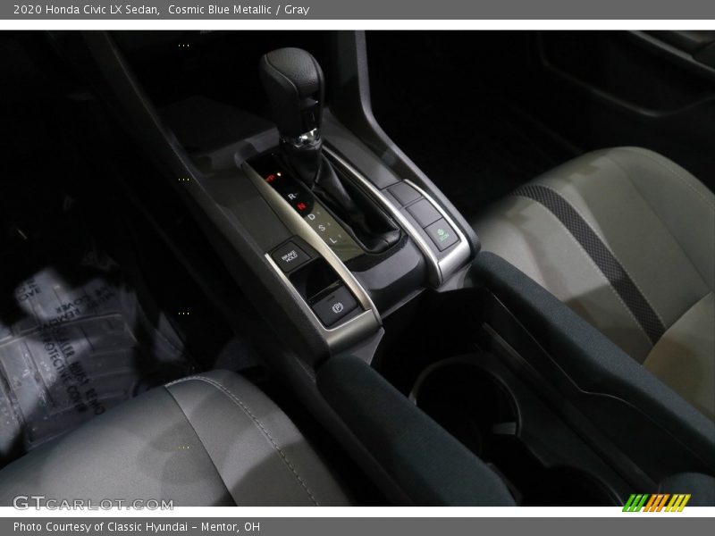 Cosmic Blue Metallic / Gray 2020 Honda Civic LX Sedan
