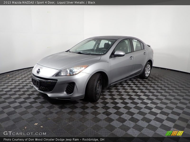 Liquid Silver Metallic / Black 2013 Mazda MAZDA3 i Sport 4 Door