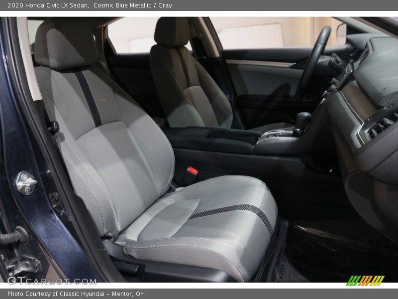 Cosmic Blue Metallic / Gray 2020 Honda Civic LX Sedan