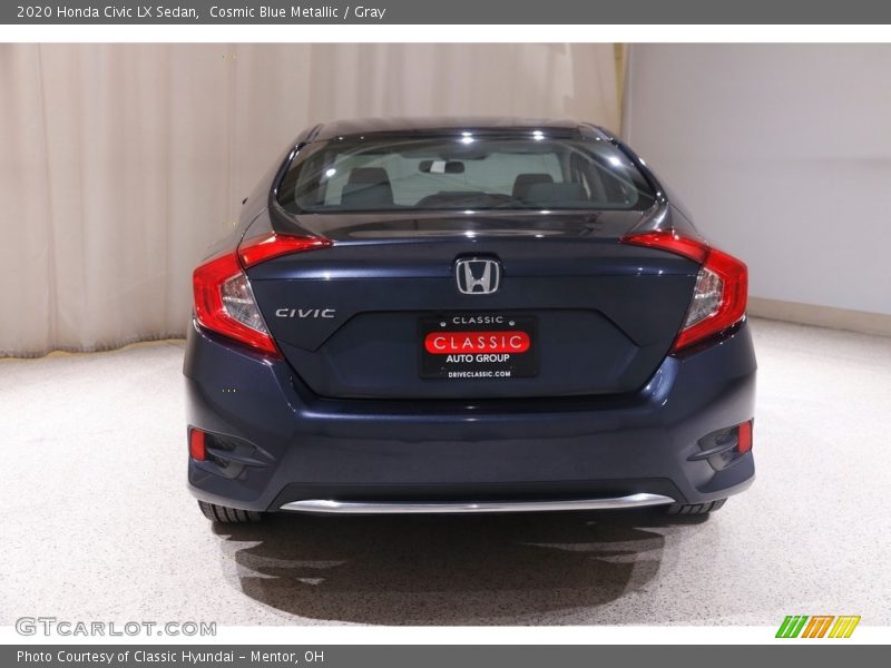 Cosmic Blue Metallic / Gray 2020 Honda Civic LX Sedan