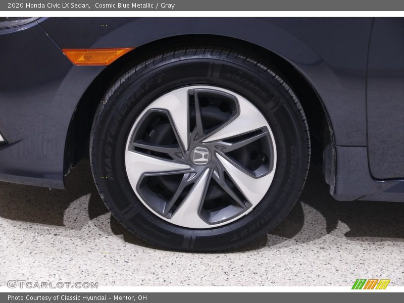 Cosmic Blue Metallic / Gray 2020 Honda Civic LX Sedan