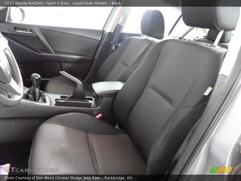 Liquid Silver Metallic / Black 2013 Mazda MAZDA3 i Sport 4 Door