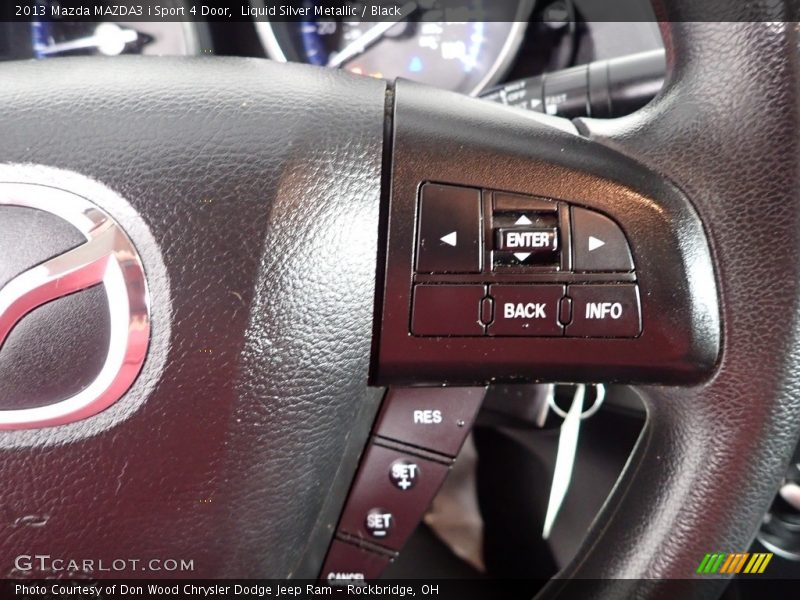 Liquid Silver Metallic / Black 2013 Mazda MAZDA3 i Sport 4 Door