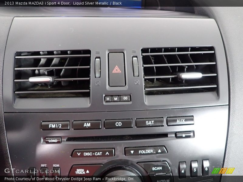 Liquid Silver Metallic / Black 2013 Mazda MAZDA3 i Sport 4 Door