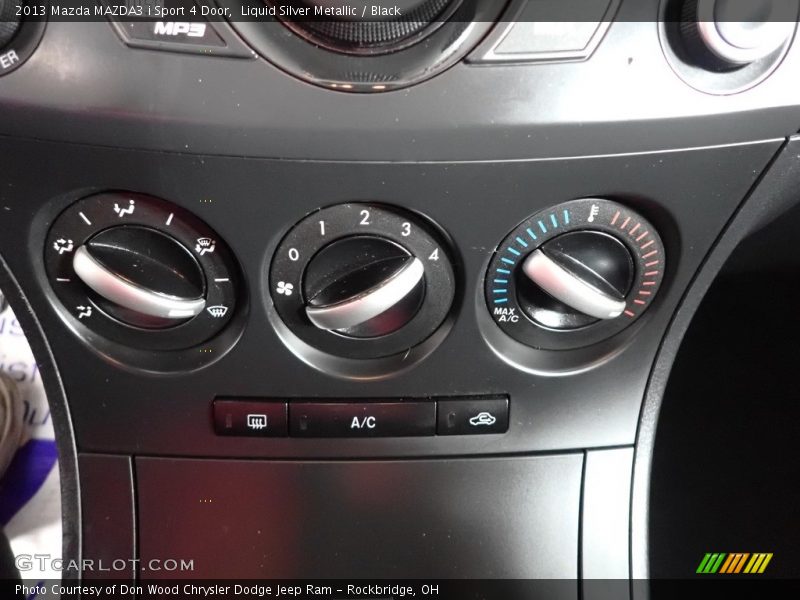 Liquid Silver Metallic / Black 2013 Mazda MAZDA3 i Sport 4 Door