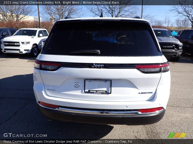 Bright White / Wicker Beige/Global Black 2023 Jeep Grand Cherokee Limited 4x4