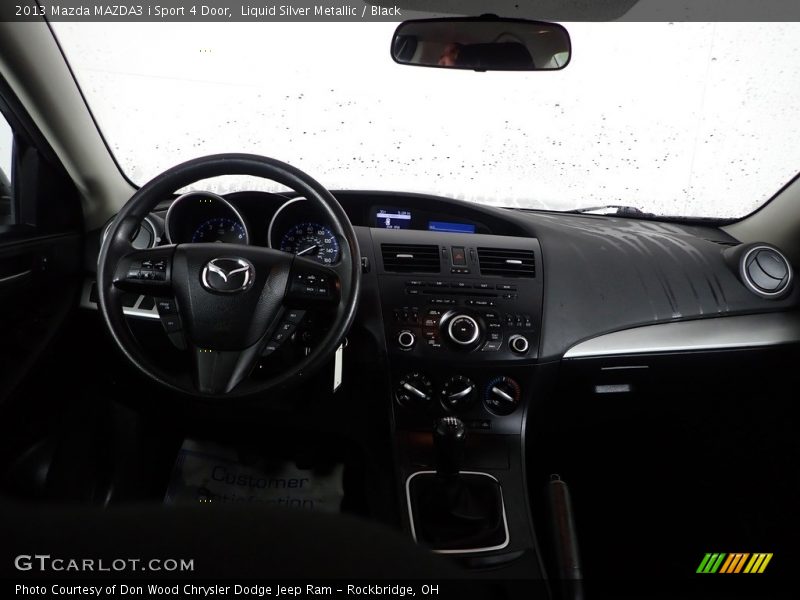 Liquid Silver Metallic / Black 2013 Mazda MAZDA3 i Sport 4 Door