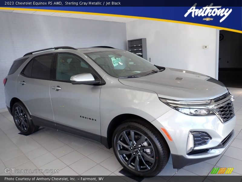 Sterling Gray Metallic / Jet Black 2023 Chevrolet Equinox RS AWD