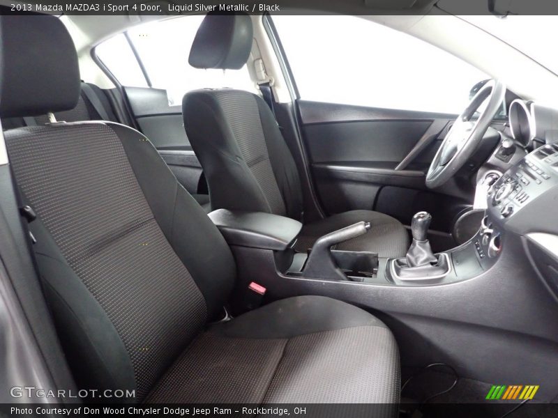 Liquid Silver Metallic / Black 2013 Mazda MAZDA3 i Sport 4 Door