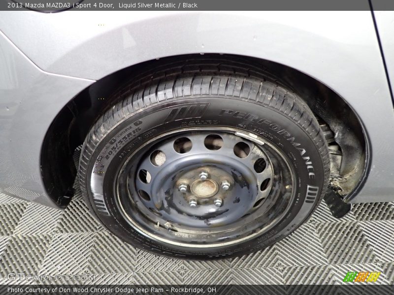 Liquid Silver Metallic / Black 2013 Mazda MAZDA3 i Sport 4 Door