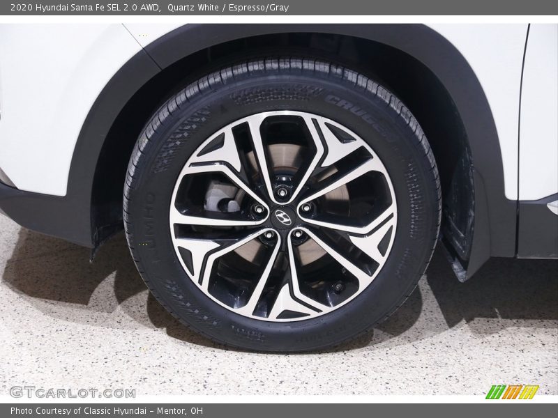 Quartz White / Espresso/Gray 2020 Hyundai Santa Fe SEL 2.0 AWD