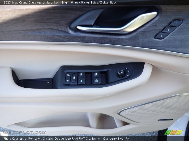 Bright White / Wicker Beige/Global Black 2023 Jeep Grand Cherokee Limited 4x4