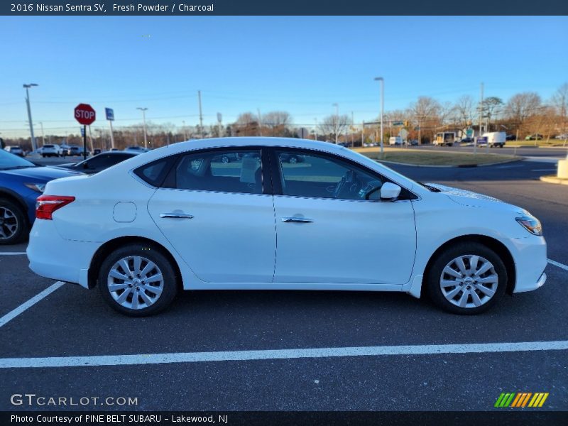 Fresh Powder / Charcoal 2016 Nissan Sentra SV