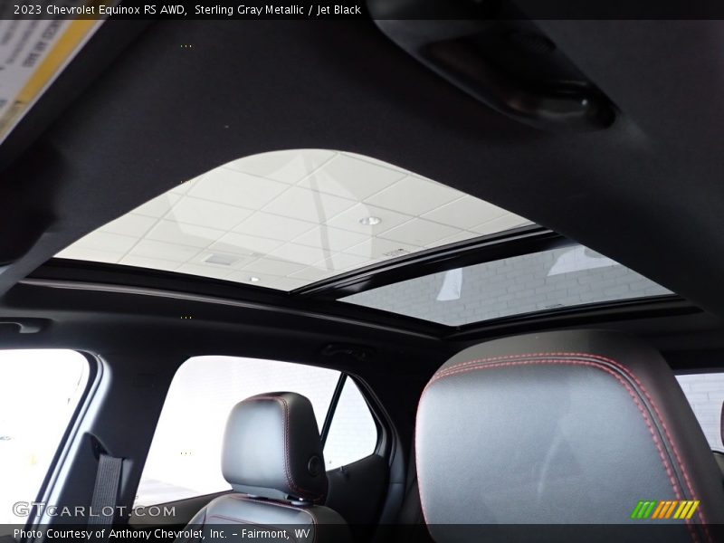 Sunroof of 2023 Equinox RS AWD