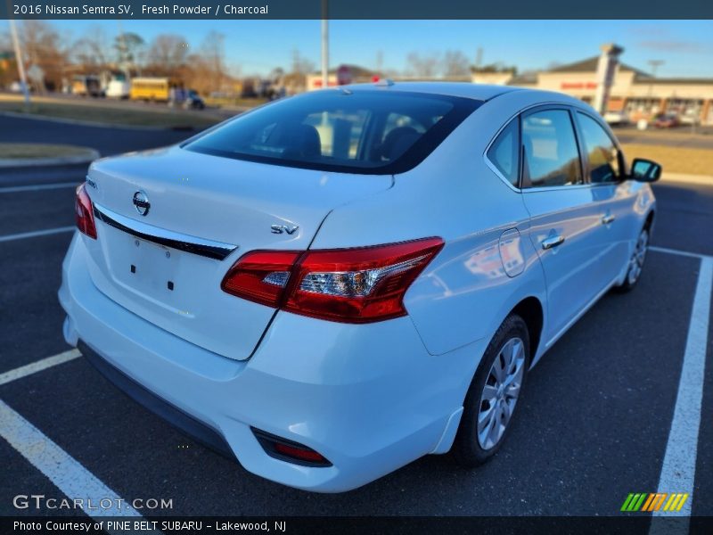 Fresh Powder / Charcoal 2016 Nissan Sentra SV