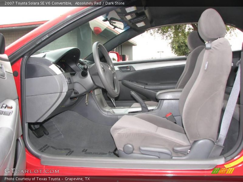 Absolutely Red / Dark Stone 2007 Toyota Solara SE V6 Convertible