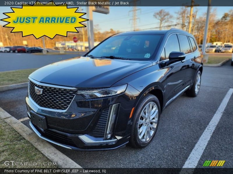 Stellar Black Metallic / Jet Black 2020 Cadillac XT6 Premium Luxury AWD