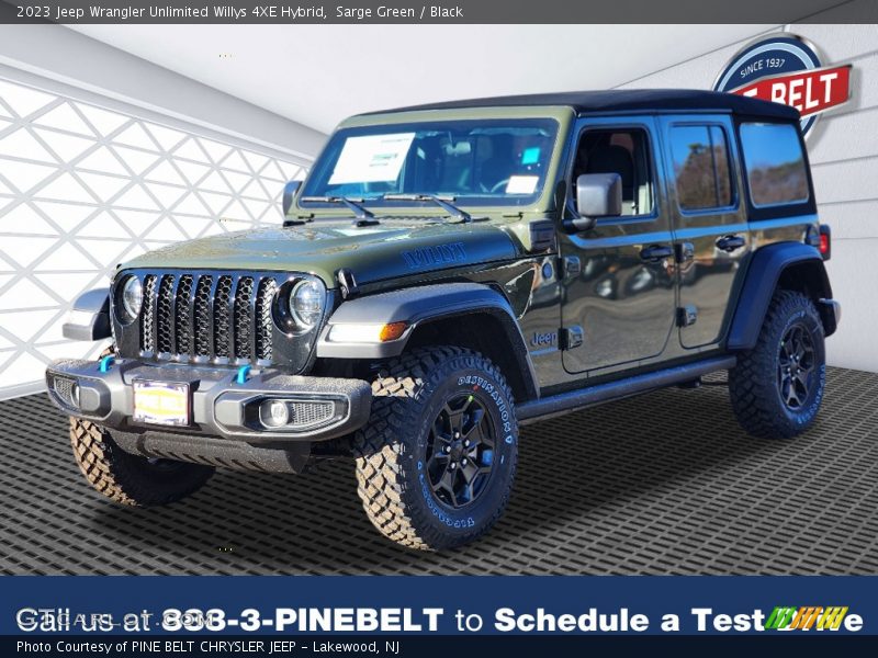 Sarge Green / Black 2023 Jeep Wrangler Unlimited Willys 4XE Hybrid