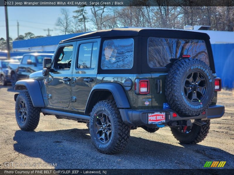 Sarge Green / Black 2023 Jeep Wrangler Unlimited Willys 4XE Hybrid