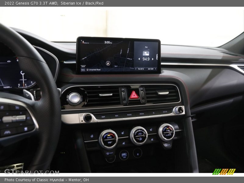 Controls of 2022 G70 3.3T AWD