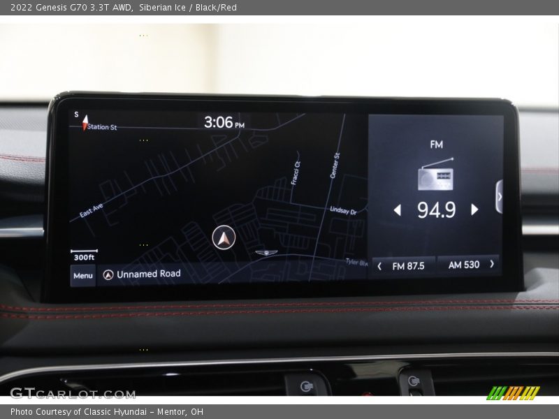 Controls of 2022 G70 3.3T AWD