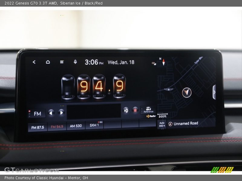 Controls of 2022 G70 3.3T AWD