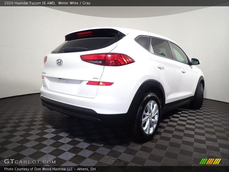 Winter White / Gray 2020 Hyundai Tucson SE AWD
