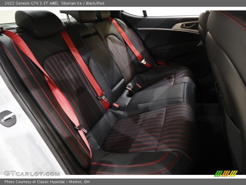 Rear Seat of 2022 G70 3.3T AWD
