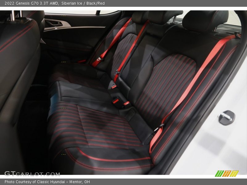 Rear Seat of 2022 G70 3.3T AWD
