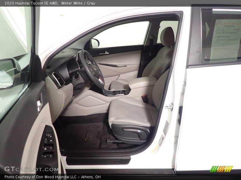 Winter White / Gray 2020 Hyundai Tucson SE AWD