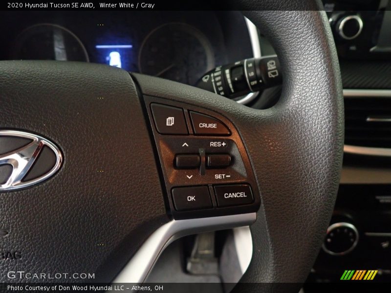 Winter White / Gray 2020 Hyundai Tucson SE AWD