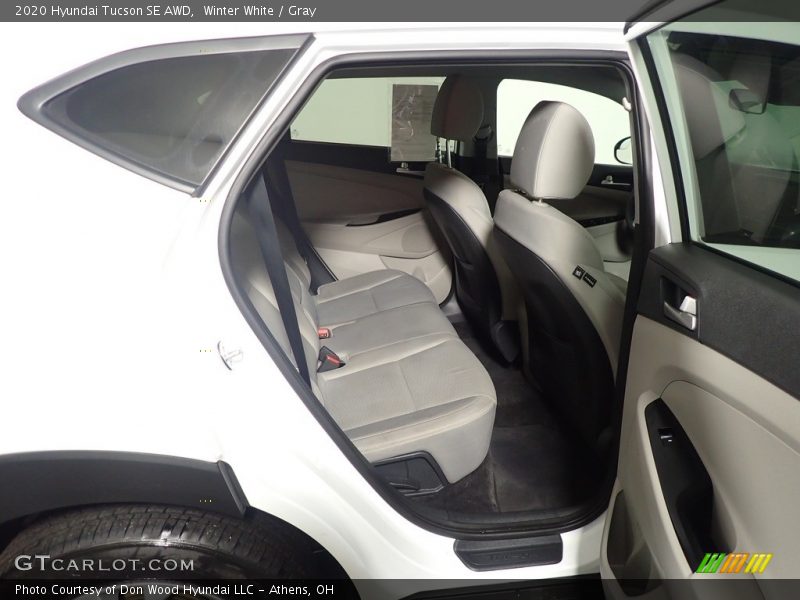 Winter White / Gray 2020 Hyundai Tucson SE AWD