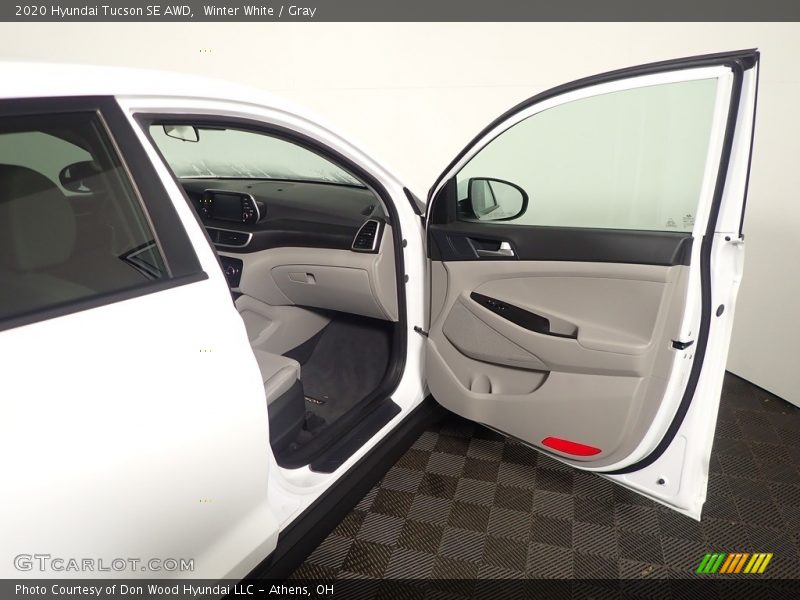 Winter White / Gray 2020 Hyundai Tucson SE AWD