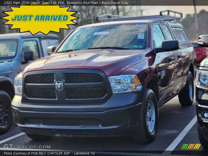 Delmonico Red Pearl / Black/Diesel Gray 2022 Ram 1500 Classic Quad Cab 4x4