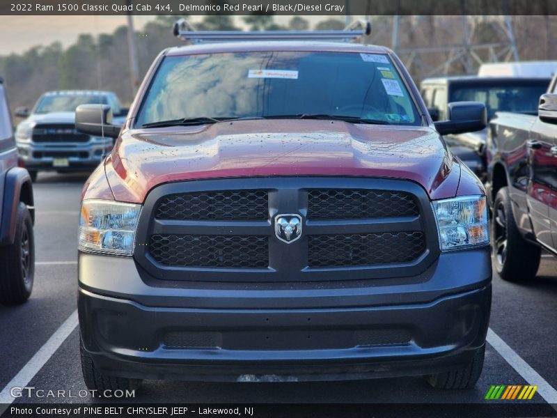Delmonico Red Pearl / Black/Diesel Gray 2022 Ram 1500 Classic Quad Cab 4x4